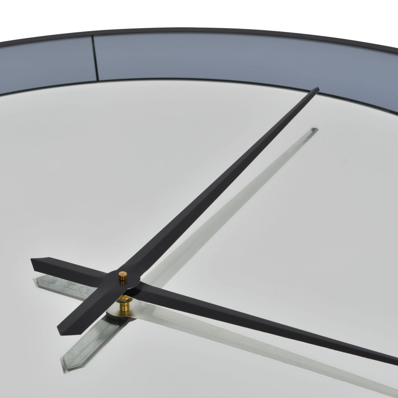 Two Tone Mirrored Round Clock